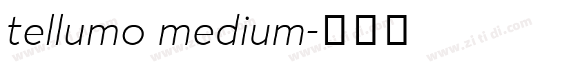 tellumo medium字体转换